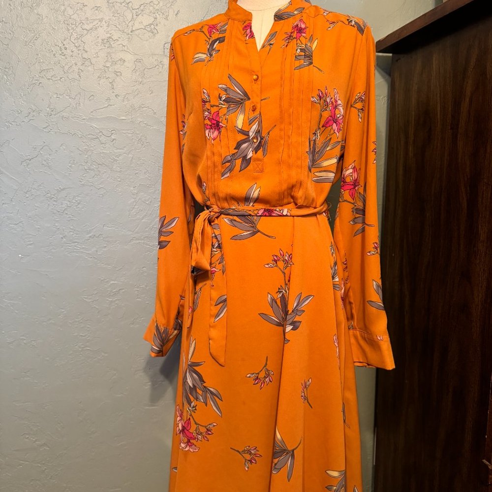 Nanette Lepore Floral Midi Dress - Picture 2 of 8